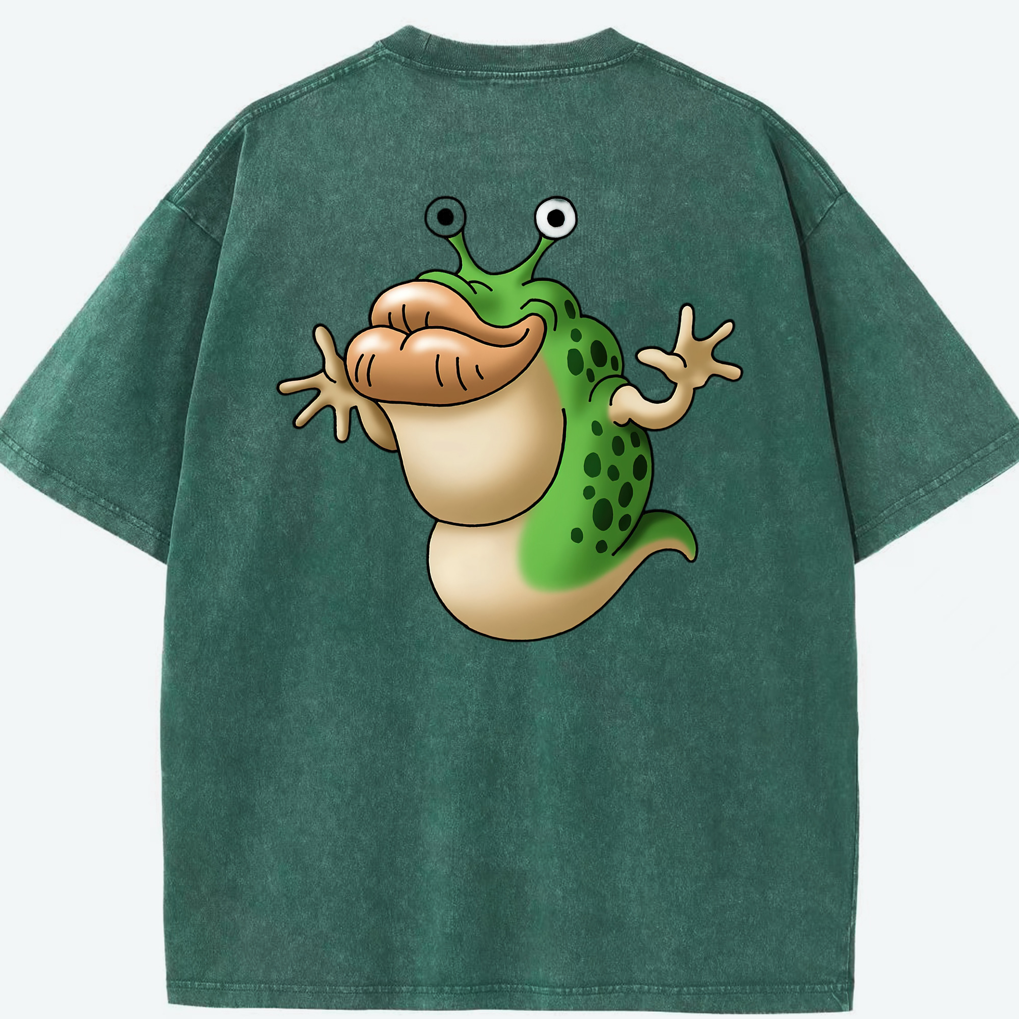 （画像用） ドラゴンクエスト Doragon Kuesuto Dragon Quest 綿100% ヴィンテージ風 半袖Tシャツ（背面プリント）